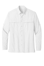 Load image into Gallery viewer, Calf Scramble Mens Long Sleeve Lightweight Microfiber Vented Back Shirt CSW960