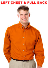 Load image into Gallery viewer, WCBBQ Mens Long Sleeve Shirt LEFT CHEST LOGO &amp; FULL BACK BQ8213MF