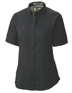 Recycle Ladies Short Sleeve Lightweight Microfiber Vented Back Shirt RYTHSSL