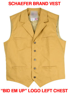 BID EM UP Houston Metro Go Texan Mens Schaefer Brand Vest HMCVBIDSCHAEFER