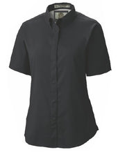Load image into Gallery viewer, Scholarship Ladies Lightweight Microfiber Vented Back Short Sleeve Shirt SATHLSS