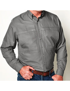 Western Art Mens Long Sleeve Lightweight Microfiber Vented Back Shirt WAGGLS