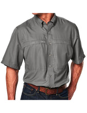 Load image into Gallery viewer, Western Art Mens Short Sleeve Lightweight Microfiber Vented Back Shirt WAGGSS